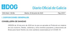 El DOG recoge las medidas para la reanudación de las actividades de los locales de ocio nocturno
