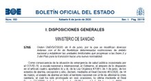La normativa de la Fase 3, en el BOE