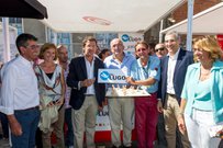 Talento culinario, productos de calidad y muchos rostros conocidos hoy en el estand de …E para comer, Lugo en la salida de La Vuelta en Sober