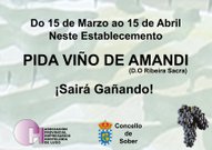 Vino de Amandi a precios especiales en los establecimientos hosteleros de Sober