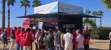 El puesto ...E para comer, Lugo llega al ecuador de La Vuelta 2026 promocionando la provincia