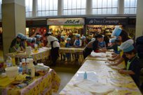 Los niños aprendieron a elaborar orejas, filloas y rosquillas en un taller promovido por la Apehl