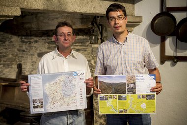 La Apehl y la Diputación presentaron el nuevo modelo de los bajoplatos turísticos de Lugo 