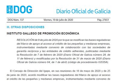 Microcréditos 2020. Préstamos avalados para apoyar las miciroempresas en el contexto del actual brote de covid-19.