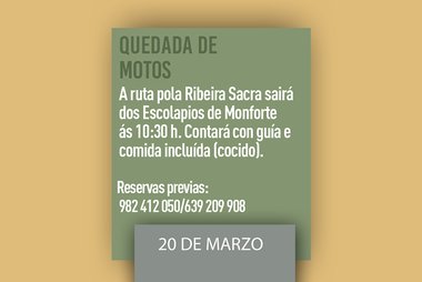 Quedada de motos XIV Estase Cocendo, este domingo 20 de marzo