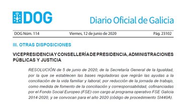 SI440A-Ayudas a la conciliación de la vida familiar y laboral para los trabajadores que se acojan a la reducción de su jornada de trabajo