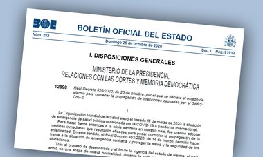 Publicada en el BOE la declaración del estado de alarma