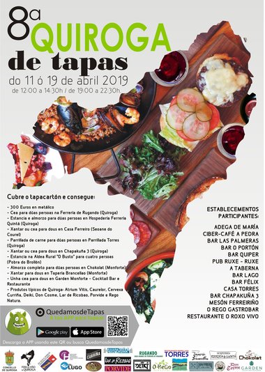 Catorce establecimientos participan en el octavo Quiroga de tapas