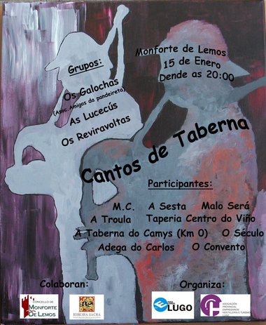 Monforte retoma este viernes los cantos de taberna en distintos puntos de la ciudad