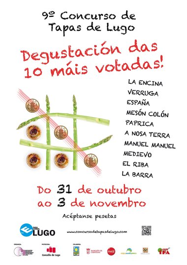 El 9º Concurso de Tapas de Lugo continuará durante este puente con la cata del jurado técnico