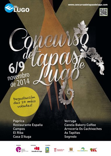 Nueva oportunidad para degustar las diez tapas finalistas del 10.º Concurso de Tapas de Lugo