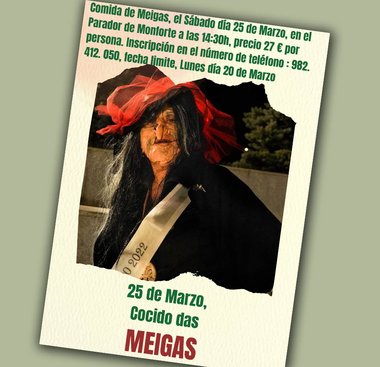 El sábado 25 de marzo, Cocido das Meigas en Monforte