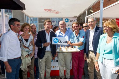 Talento culinario, productos de calidad y muchos rostros conocidos hoy en el estand de …E para comer, Lugo en la salida de La Vuelta en Sober