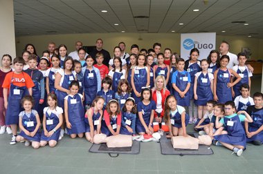 La Apehl impartió un taller de primeros auxilios en el campamento de cocina infantil