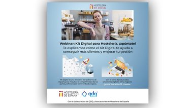 Hostelería Kit Digital celebra dos webinars sobre este bono en noviembre