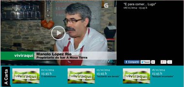 Especial “…E para comer, Lugo” en el programa “Vivir Aquí”