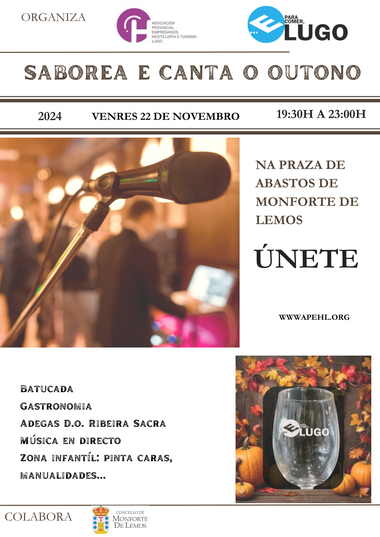 Monforte celebra una nueva edición del evento gastronómico Saborea e Canta o Outono 