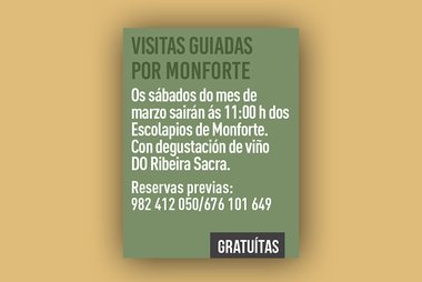 Primeras visitas guiadas por Monforte en el marco del XIV Estase Cocendo